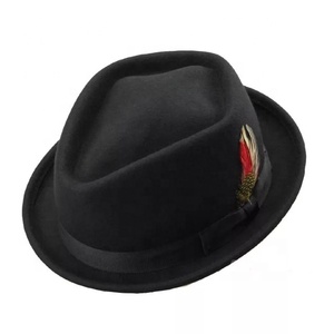 Chapeau d'hiver en feutre <span class=keywords><strong>de</strong></span> laine Gentleman allemand <span class=keywords><strong>de</strong></span> haute qualité avec <span class=keywords><strong>plume</strong></span> - Product Image 4