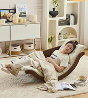 Fauteuil à bascule ergonomique Premium Moderne Banana Boat Moon avec correcteur de colonne vertébrale, coussin moelleux, pour balcon et salon
