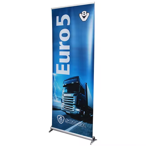 Roll up Publicidad Banner Stand Rollup Standee Aluminio Roll Screen Stand Banners retráctiles - Product Image 1