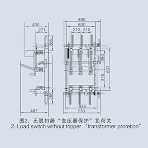 מקורה שלושה שלב AC גבוהה מתח 12KV עומס בידוד לשבור מתג - Product Image 5