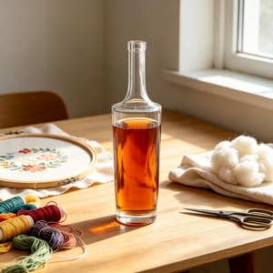 Botella Vacía de Vidrio Negro Exótico con Forma de Pene de 50 ml para Vodka, Whisky, Brandy, <span class=keywords><strong>Ginebra</strong></span>, Ron, Tequila, Licores y Bebidas Espirituosas con Tapón de Corcho - Product Image 1