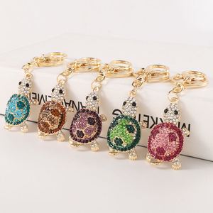 Women Bag Sea Animal Metal <b>Key</b> <b>Chains</b> Pendant Cute Crystal Rhinestone Keychains Turtle Keychain Fashion Women Bag Accessories - Product Image 1