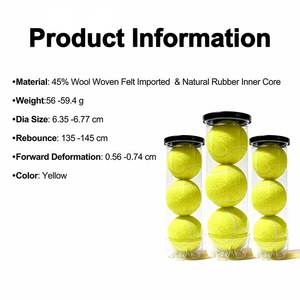Venta directa de fábrica, pelota profesional, logotipo personalizado, deportes, pelota de Pádel enlatada para deportes de pádel - Product Image 4