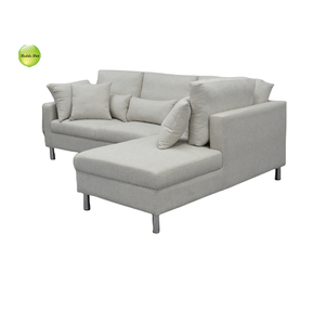 Offre Spéciale gris clair en tissu en forme <span class=keywords><strong>de</strong></span> L canapé moderne pas cher canapés blanc tissu coin sectionnel canapé ensemble meubles salon - Product Image 3