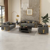 Canapé modulaire en U 3 places, style américain, en similicuir, mobile, pour hôtel et loisirs, sensation de luxe haut de gamme, pour le commerce international