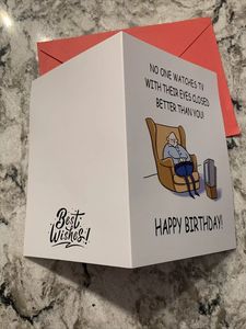 Haute qualité 5*7 pouces carte de voeux drôle anniversaire vieil homme Illustration vierge pour mari papa oncle décalage pour la Saint-Valentin - Product Image 4