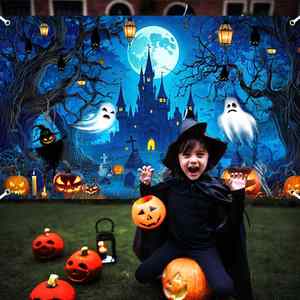 Custom Printed Halloween Polyester <b>Banner</b> High Quality Waterproof for Halloween Party Home Yard Outdoor Decor - Product Image 6