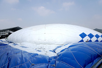 Abri dôme gonflable moderne Skyjade en PVC/PVDF pour extérieur, structure en membrane architecturale, tente, entrepôt, salle de sport, bâtiment de stockage