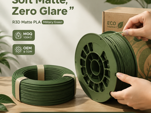 Filamento PLA Mate R3D de 1.75mm, Recarga sin Bobina de 1kg, Acabado Mate Antideslumbrante, Filamento para Impresora 3D Compatible con Bambu Lab y Creality AMS - Product Image 1