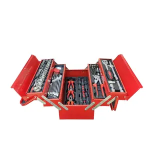 128 Pcs Iron Case Tool Set Vouwen Tool Kit Hoge Kwaliteit Set