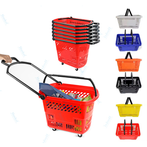 Wholesale China Shopping <b>Basket</b> Factory Portable Shopping <b>Baskets</b> for Retail Stores - Product Image 3