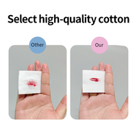 Tampons en coton 100% pur, hypoallergéniques, design monocouche, doux, pour le démaquillage et le nettoyage du visage, en coton