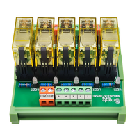 Module de relais miniature scellé à bornes à vis Shimaide RJ1S-C-D24 5 canaux 12A, carte amplificateur d'isolement PLC 24V DC pour rail DIN