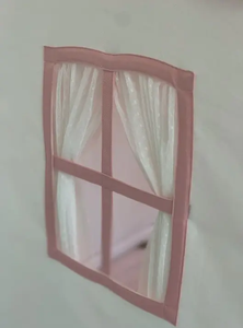 KIDS Playhouse Tente de maison de jeu en toile <span class=keywords><strong>rose</strong></span> <span class=keywords><strong>et</strong></span> blanche <span class=keywords><strong>Tipi</strong></span> en coton Tente pour enfants - Product Image 4