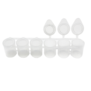 Contenedor de Plástico Transparente para Pintar, 6 Tiras de Pintura Vacía, 25ml, 4cm de Altura, Ideal para Papel de Lona, Festival de Arte Escolar - Product Image 5