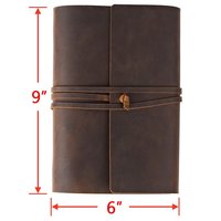 Agenda à feuilles mobiles en cuir Crazy Horse fait main, personnalisé, classique, format A5, journal de voyage vintage, carnet d'écriture rechargeable