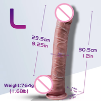 Masturbateurs géants noirs de 11 pouces, jouet sexuel pour adultes, produit pour femmes, en silicone liquide, réaliste, gros dildo pour femmes et hommes