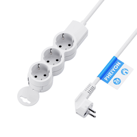 Multiprise européenne PHEIYON 3 prises 16A avec prises Schuko, design suspendu amovible pour établi et maison