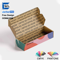 Maßgefertigte Rosa Wellpappe-Box für Umweltfreundliche Recycling-Kleidungsverpackung und Versandkarton