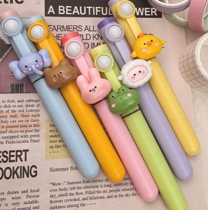 Penne fluorescenti rotolanti Creative per alleviare lo Stress-penne a tema animale per studenti per evidenziare punti-penne per taccuini - Product Image 4