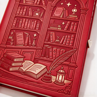 Carnet de lecture A5 à couverture rigide gaufrée, personnalisable avec impression des bords et couverture, idéal comme cadeau