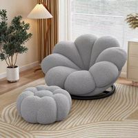 Canapé d'angle Lazy Petal en tissu, garni d'éponge, design moderne, luxe léger pour chambre, salon, balcon