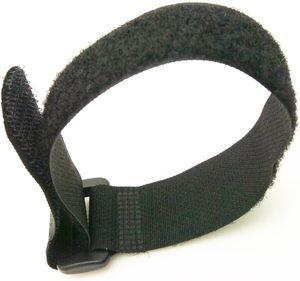 TSD Confezione da 16 Fascette in Nylon Organizzatore 30x2,5 cm Nero a Righe Stile Spina <span class=keywords><strong>di</strong></span> Pesce Chiusura a Strappo per Abbigliamento - Product Image 5