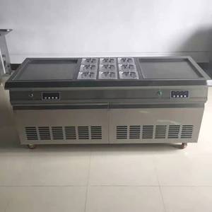 Ce FCC RoHS thông minh Nhà máy trong thực phẩm ăn nhẹ máy USA đôi Pan 2 + 9 Thái chiên kem cuộn máy - Product Image 2