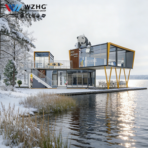 Casa Contenedor de Acero Prefabricada TOPPRE de Diseño Móvil, Tienda en Contenedor de 20 pies, Edificio de Oficinas Desmontable de 2 Pisos - Product Image 1