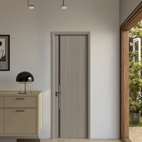 Porte d'appartement en bois et contreplaqué sur mesure à coût élevé d'usines chinoises pour une utilisation dans la chambre à coucher