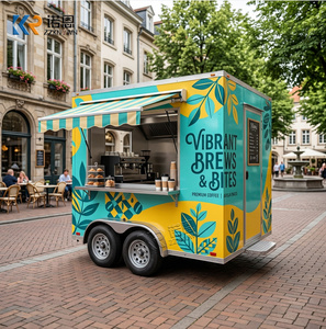 Cuisine mobile de luxe, camion de restauration professionnel, remorque à pizza italienne en acier inoxydable pour pizzas et burgers - Product Image 4