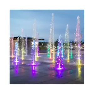 Индивидуальный размер декоративный открытый музыкальный танцевальный фонтан дизайн меняющий цвет сухой фонтан дизайн