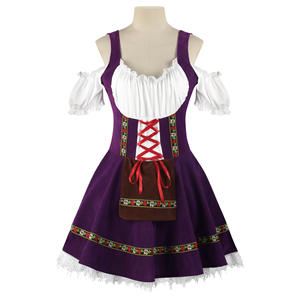 Couples traditionnels Oktoberfest Costume défilé taverne barman serveuse tenue Cosplay carnaval Halloween fantaisie robe <span class=keywords><strong>de</strong></span> soirée - Product Image 2