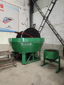 Broyeur à rouleaux humide, moulin à plaques humide pour l'or, machine de broyage à double roue - Product Image 5