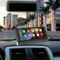 Monitor portabel IPS 10.26 inci, nirkabel Android Auto Mirror Link tampilan HD Audi Nissan Universal mobil Multimedia