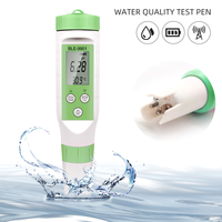 Testeur de qualité de l'eau compatible BLE-9901 Smart Blue Tooth Température 3 en 1 PH EC TDS Meter Pen by Mobile App