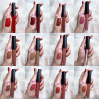 Rouge à Lèvres 24 Couleurs Mat Faible MOQ SANS LOGO Maquillage Marque Blanche Étanche Velours Nude Rouge à Lèvres Liquide Mat