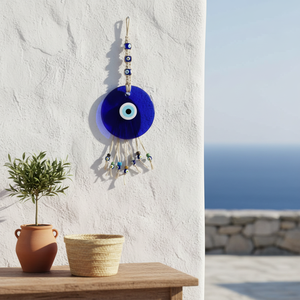 VERRE EVIL EYES MACROME ORNEMENT 60 cm Hauteur Outil de tournage durable - Product Image 3