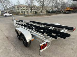 30ft Tandem achse Hydraulische Bremse Aluminium Boots anhänger Holz kojen 3800kgs Lade kapazität Geeignet für 28-29ft Boot Hot Sales - Product Image 2