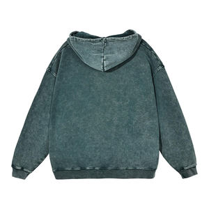 Sudadera Larga de Algodón para Mujer, Invierno 2025, Sin Bolsillos, Personalizada, Lisa, Lavada al Ácido, Desgastada, Bordada en la Parte Delantera, Transpirable, de Secado Rápido - Product Image 6
