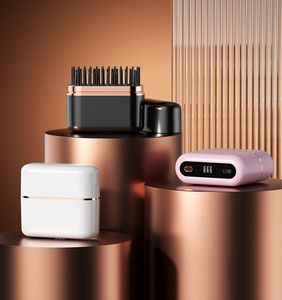 Taşınabilir Kablosuz Sıcak Tarak 2'si 1 Arada Saç Maşası ve Saç Düzleştirici Fırça Kablosuz Mini Hızlı Isınan Düzleştirici - Product Image 5