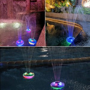 Dispensador de agua <span class=keywords><strong>para</strong></span> fuente de mascotas con luces LED <span class=keywords><strong>para</strong></span> piscina de colores a prueba de agua IP68 <span class=keywords><strong>para</strong></span> gatos y <span class=keywords><strong>perros</strong></span> - Product Image 3