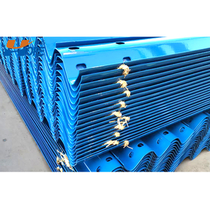 2023 nuovo design GS4 francia standard ad alta resistenza zincato 2 onde barriera stradale in plastica traffico barricata guardrail - Product Image 1