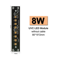 Ultraviolet pas cher prix 24v Led Uvc 265nm avec 20MM PCB Board 8W 8015 130-168mW 24V UVC Strip Light