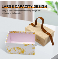Boîte en carton écologique et recyclable personnalisée, sac à poignée avec des matériaux recyclés pour cadeaux, cadeaux de mariage ou faveurs