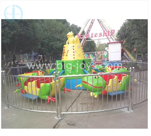 New Design Cartoon Fairground Attractions Jumping Frog Prince Ride Amusement Park Equipment