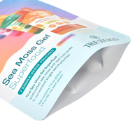 Herbruikbare hersluitbare ziplock stand-up pouch, waterdichte voedselverpakking, vochtbestendige doypack voor noten en gedroogd fruit.