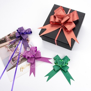 Gradient lung linh kim loại long lanh Quà tặng Cung bướm kéo cung cho kỷ niệm giỏ quà tặng gói trang trí hiển thị sự kiện - Product Image 4