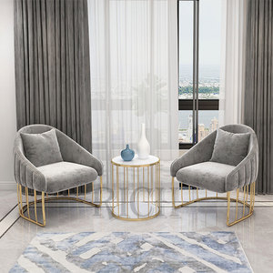 Poltrona in velluto con gambe in oro, - Product Image 2