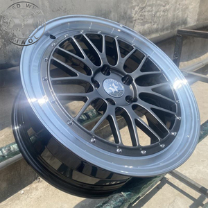 ล้อปลอมแปลงโมโนบล็อค viaol หน้า<span class=keywords><strong>สี</strong></span><span class=keywords><strong>เทา</strong></span> + ลิปสเต็ปขัดเงาพร้อมหมุดย้ำเหมาะสำหรับ BMW 5X120 Audi VW 5x112รุ่นเทสลา - Product Image 4